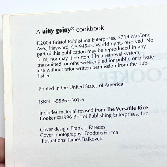 New Recipes From Your Rice Cooker Cookbook 2004 Nitty Gritty - Picture 2 of 8